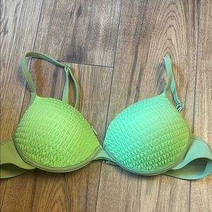 Green Ombré Textured Bikini with Push-Up Cups​